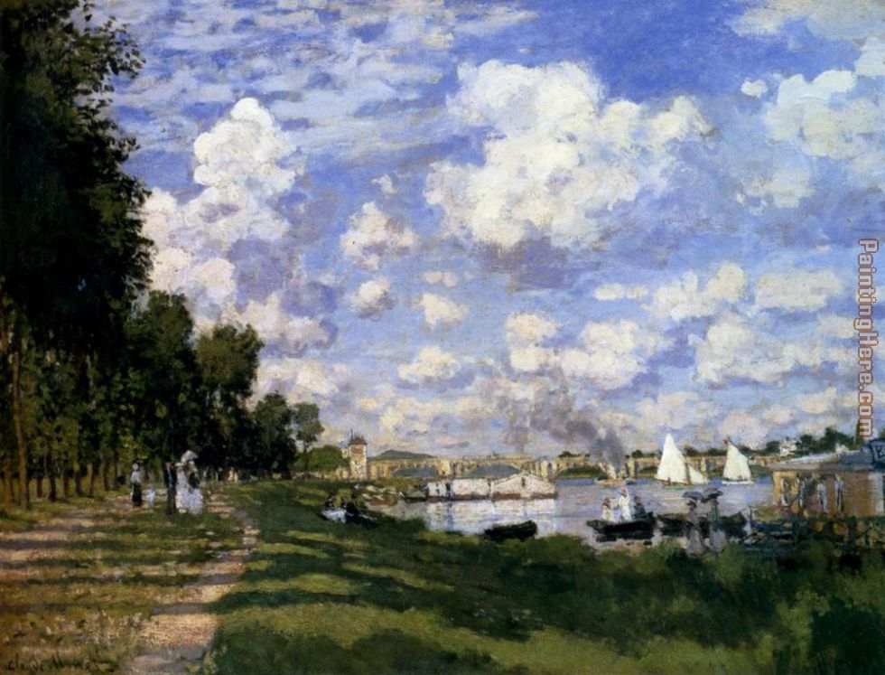 The Marina At Argenteuil painting - Claude Monet The Marina At Argenteuil art painting